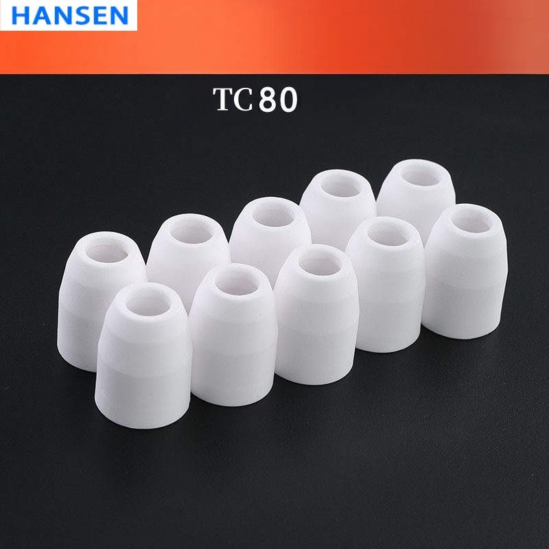 TC60 plasma consumables ，TC60 ceramic shield cup ，TC60 torch shield cap ，TC60 plasma cutting torch parts