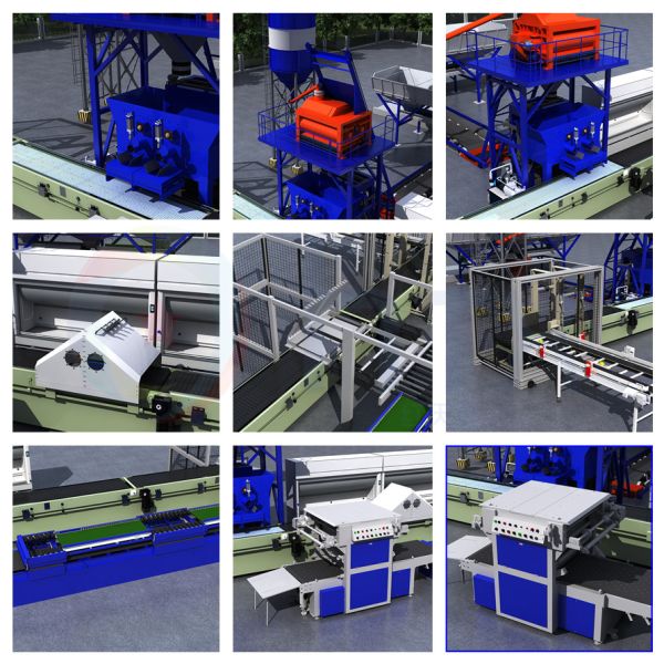 Precast Concrete Dosing Machine Wall Brick Artificial Stone Production Line