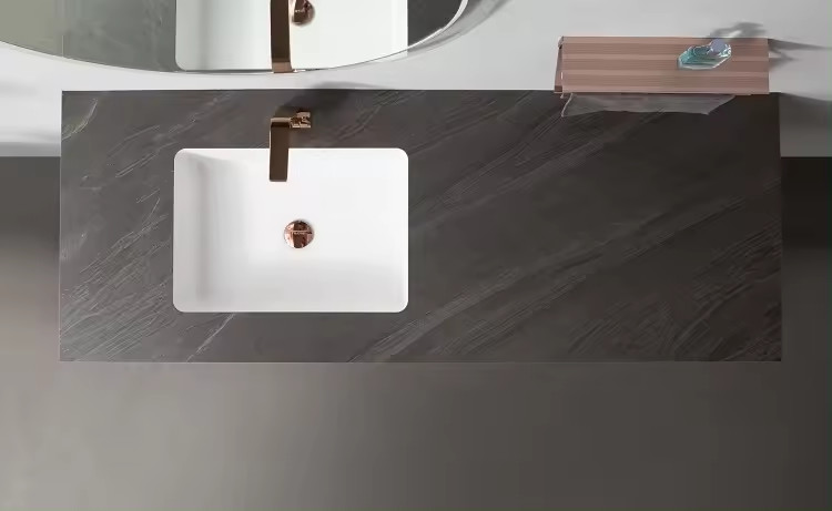 Wall Mounted Modern Bathroom Cabinets For Cloakroom Makeup 54 Inch