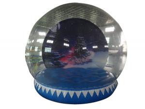 China Outdoor decoration inflatable snow globe and Nice giant inflatable christmas dome balloon on sale