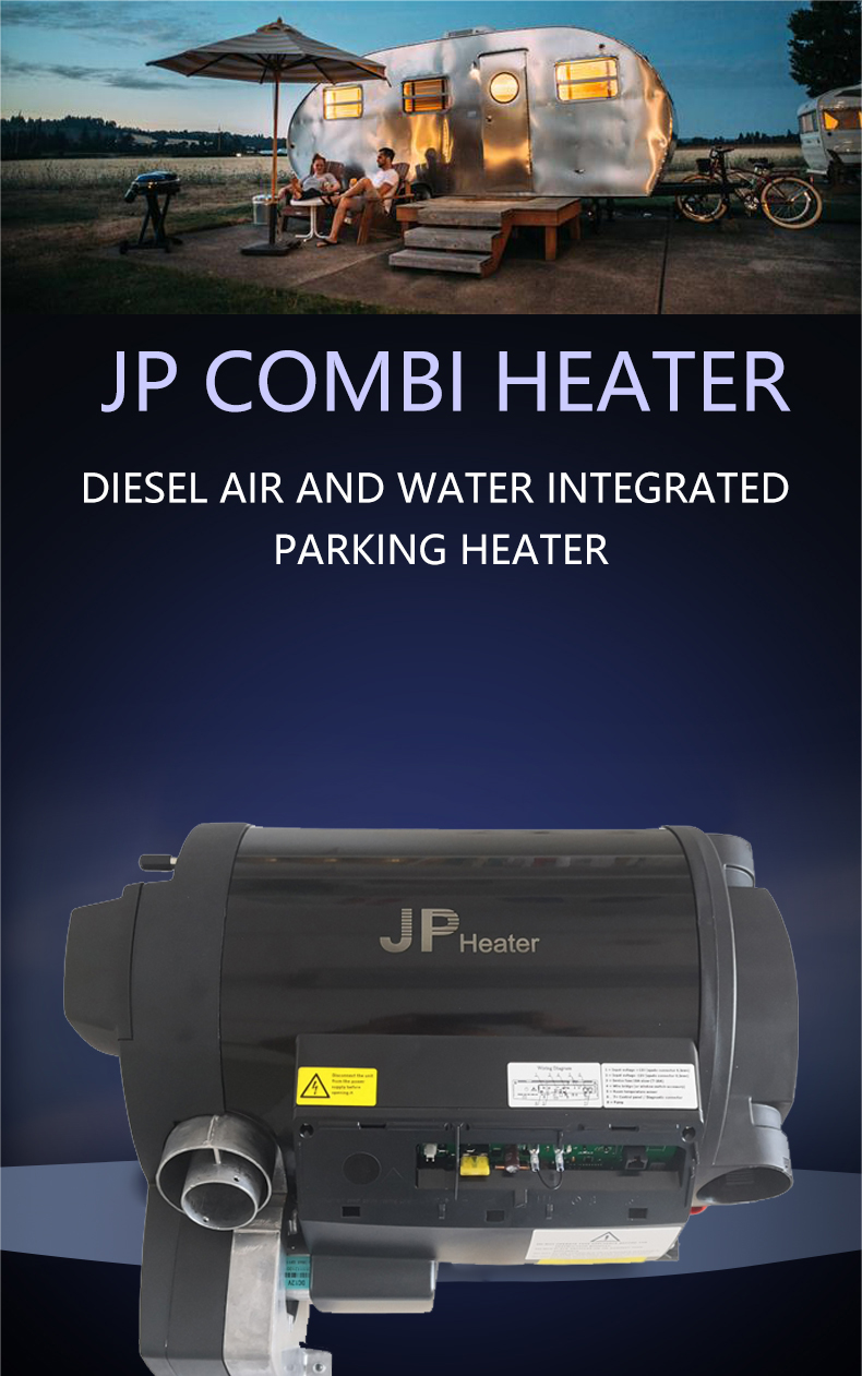 JP 6KW 12V 220/110V Parking Heater LPG Combi Air Water Heater for Cars & Trucks