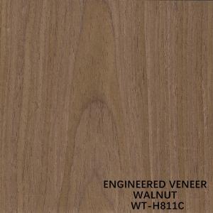 China Sliced Cut Recon Walnut Wood Veneer H811C Crown Copy 2500*640mm Door Skin Lengthened Size on sale