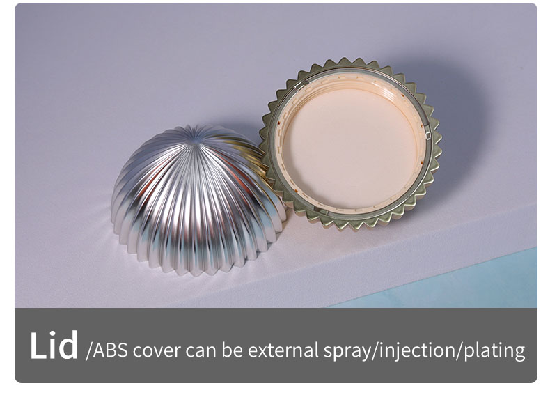 10g Cream Bottle Gold Silver Spherical Cream Cap for ABS Plastic Cosmetic Packaging Supplies
