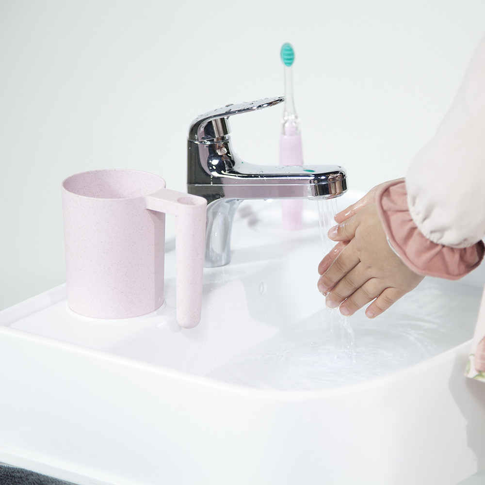 Customization Children's Washstand Hand Basin Kids Play Sink With Running Water & Led Light