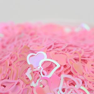 7MM Fashionable Style Double Heart Sequin for Valentine Opened