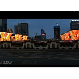 Quality 260W/Sqm P31.25 Foldable Transparent Led Sign 2R2G2B DIP wholesale