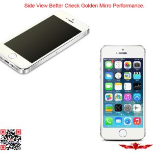 Newest 2.5D 9H 0.2MM Golden Mirror Tempered Glass Screen Protector For Iphone 5