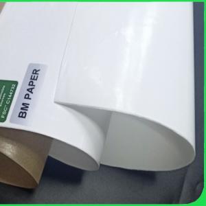 China Thickness 50gsm Food PE Coated Paper Natural Color Direct Contact on sale