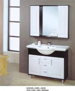 Quality Brass handles Ceramic Bathroom Vanity solid wood 120 X 48 X 85 / cm wholesale