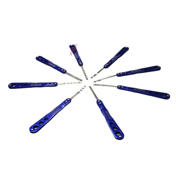 Safe Box Locksmith Tools 8 in 2 Lock Pick Set Hooks Lock Pick Set