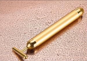 Quality Skin Lifting RF Beauty Equipment 24K - Gold Facial Massager wholesale