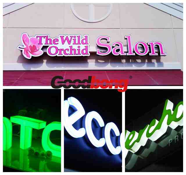 OEM Irregular acrylic advertising LED sign board, Letter sign board