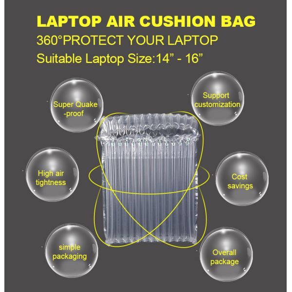 Air Column Bag Protective Package Inflatable Wrap Pack Bubble Bag For Laptop Cushion Packaging Material Air Bag For Packing