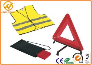 Quality Reflective Warning Triangle , Auto Safety First Aid Breakdown Warning Triangle wholesale