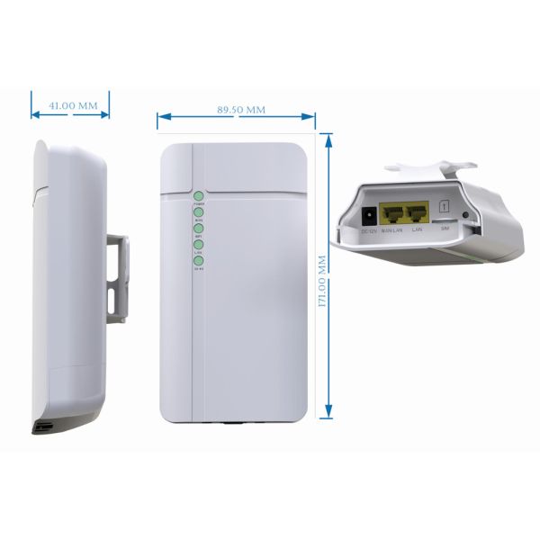 Wireless Wifi 4G Router with Wind Solar Power SIM Card Slot/Dual Sim 4G Lte Router