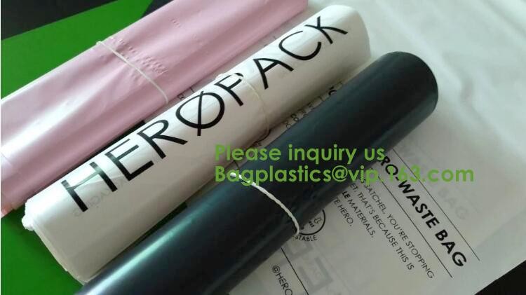 Die cut handle custom compostable biodegradable cornstarch made plastic mailing bags,Cornstarch made biodegradable compo