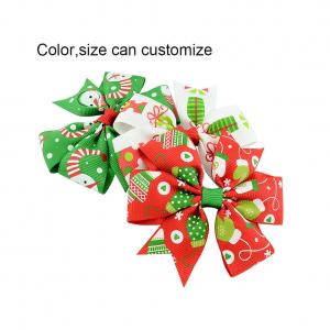 China Foral Korean Flower Girls Butterfly Kids Hairclips Hair Accessories Christmas Holiday Hairpins on sale