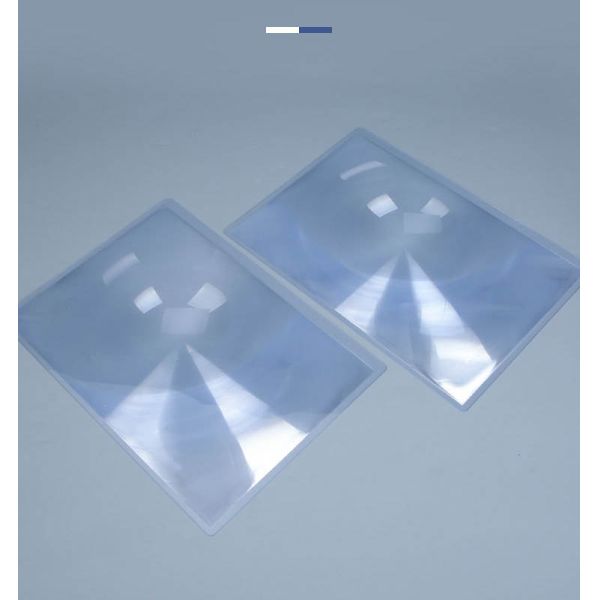 3X Magnification A4 Full Page PVC Plastic Magnifying Sheet and Handheld Reading Magnifier