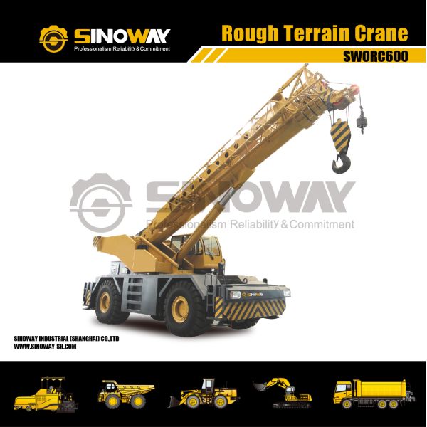 4X4 Off Road Crane 60 Ton For Oilfields And Mines , Rough Compact Crane