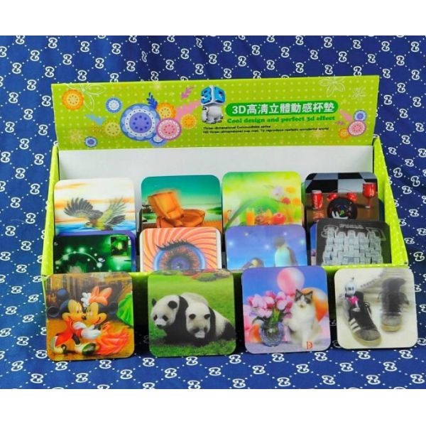 PLASTIC LENTICULAR lenticular flip zoom animated morph changing motion design 3d hang tag card for garment shoes bag