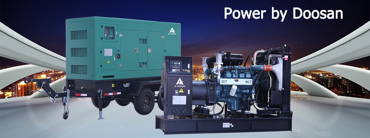 Korea Doosan Power Generator 400kva 320kw Diesel Generator Set With Engine P158FE