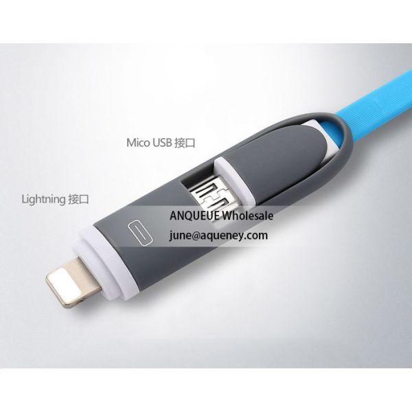 2 in 1 USB Cable Retractable Universal micro USB Charger Cable