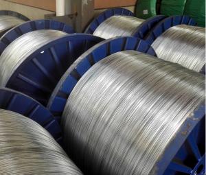 China ASTM B415-92 Acsr Core Wire , Corrosion Resistance Aluminum Electrical Wire on sale