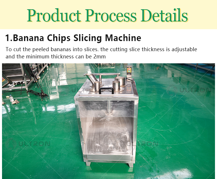 Semi Automatic 1500w Chips Banana Machine For Large Scale Manufacturing