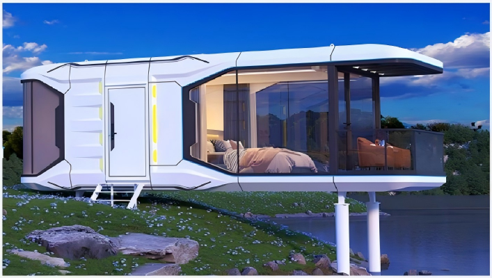 China P05 Space Capsule House | Luxury Prefab Modular Home with Smart Control and Aviation-grade Aluminum Alloy Panels on sale