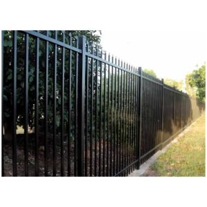 Quality Galvanized Steel Picket Fence Wrought Black Iron Fence Garden Use wholesale