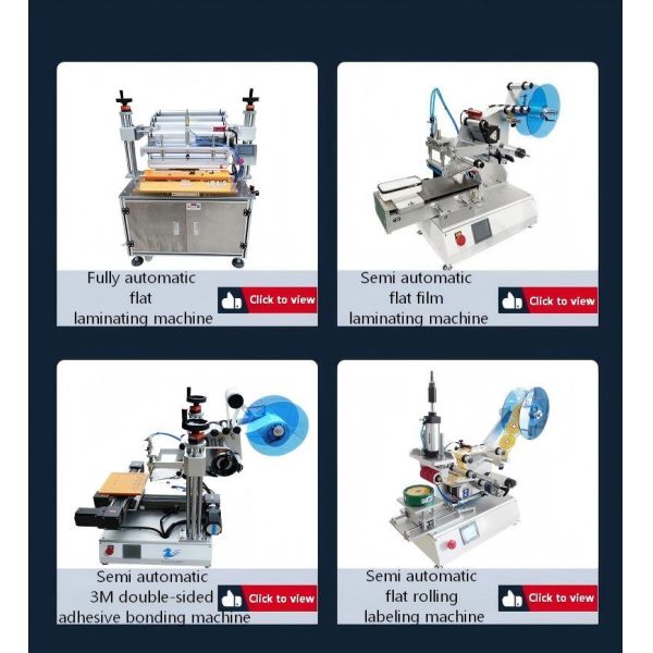 Semi-automatic Flat-labeling Machine CH-615 for Plastic Boxes and Conical Bottles and Capable of Applying Anti-counterfeiting Labels