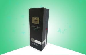 Quality Wine Hard Cardboard Packaging Boxes Thick Board Customized With Metal Tag wholesale