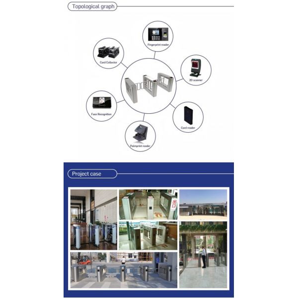 Anti - Breakthrough Turnstile Security Doors Access Control Turnstile Turboo