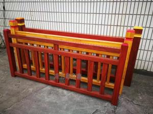 China customized Fiberglass Wood Grain Handrail Or Fence For Garden and Landscap Use on sale