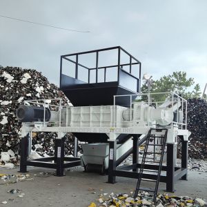 Double Shaft Metal Shredding Machine Waste Recycling Shredder Machine Paper