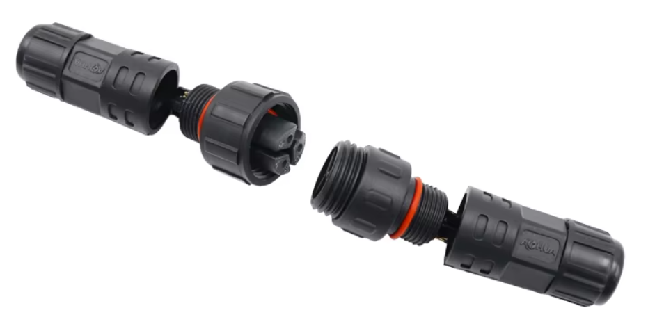 IP68 Waterproof Power Cable Connector Dustproof Multi Pole Plug And Socket