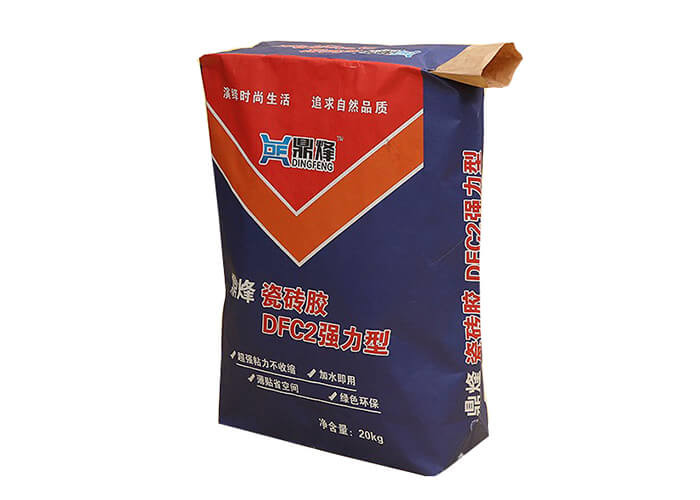 Multiwall Kraft Paper Sacks Block Bottom Valve Bag For Tile Adhesive