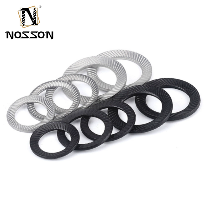 Enhance Your Food and Beverage Machinery with Black Finish Din9250 Serrated Knurled Safety Lock Washers M3-M30 Standard JIS