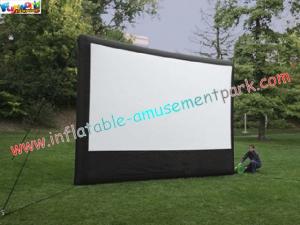 Quality Big Screen Outdoor Inflatable Movie Screen , Film Screening 5L x 4.5W Meter wholesale