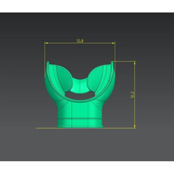 Black White Diving Oxygen Mouthpiece Silicone Mouthpiece Regulators
