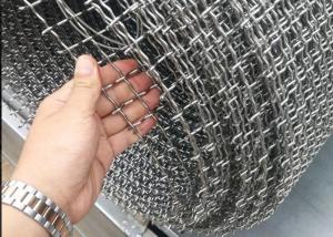 China Locked Crimped Ss 304 Wire Mesh 40 Micron , 0.8mm-12.7mm Architectural Mesh Screen on sale