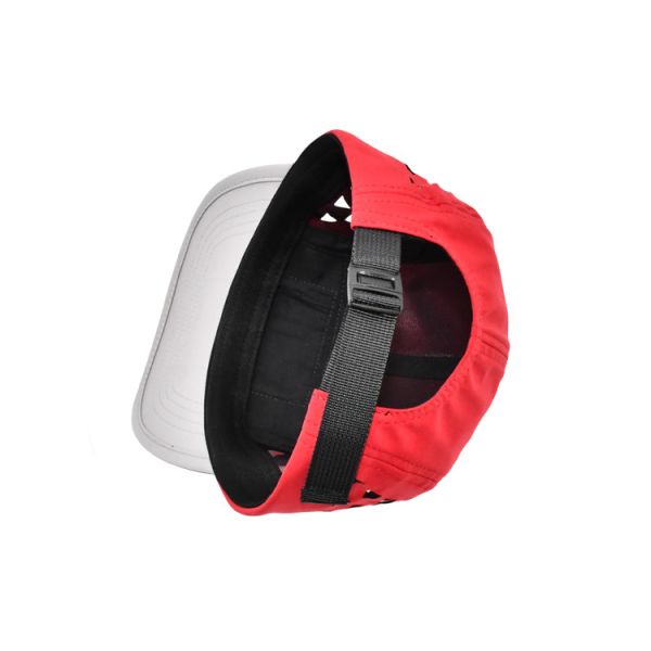 5 Panel Flat Brim Camper Hat With Linning For Outdoor Activities