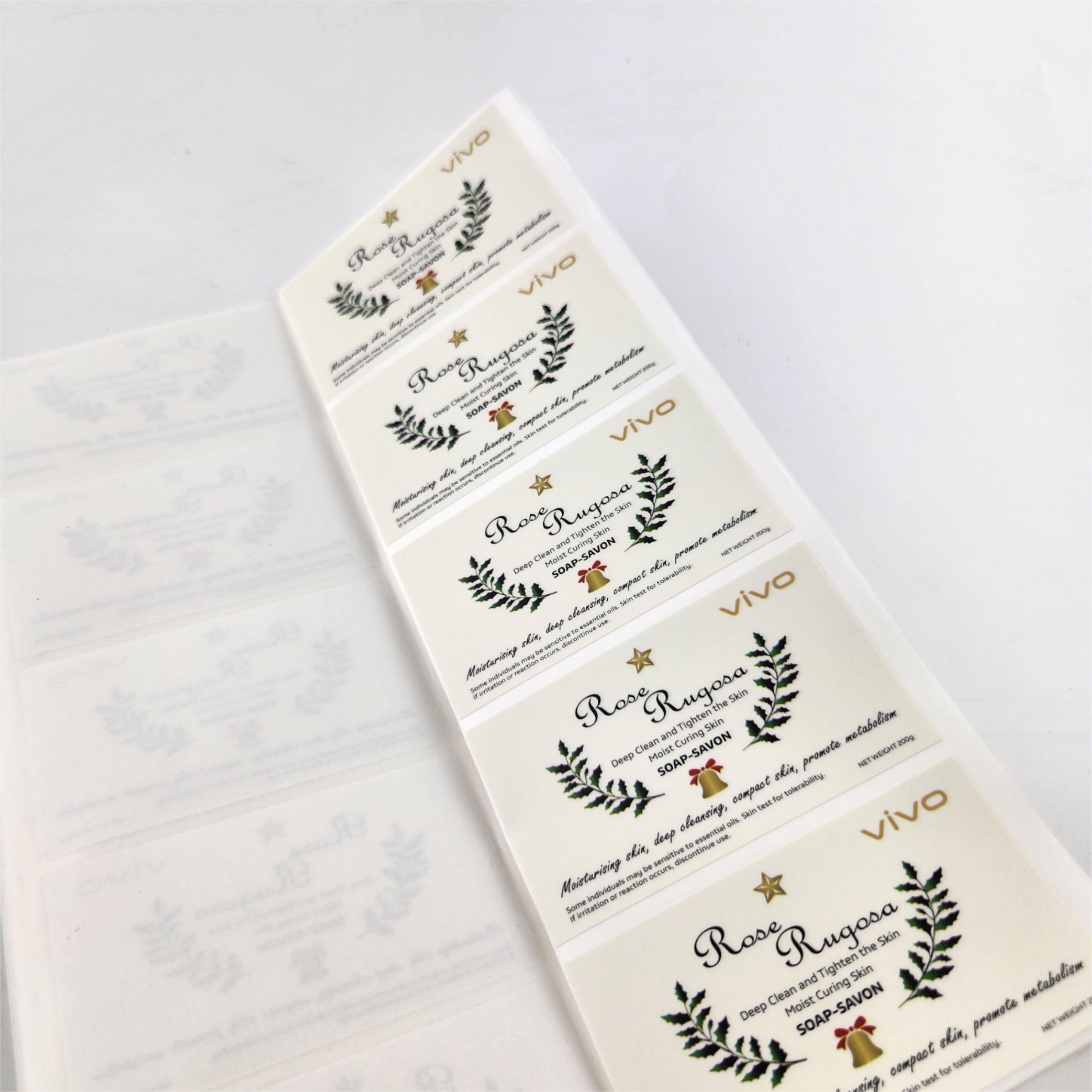Waterproof Vinyl Stickers For Daily Chemical Bottle