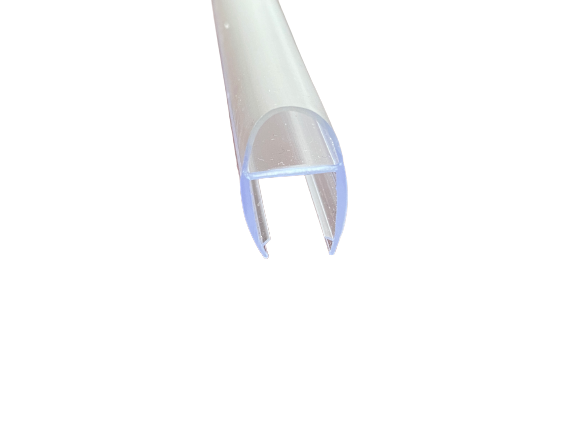 Shower Room/Cabins Waterproof Translucent Vinyl Edge Seal Glass Door PVC Sealing Strip