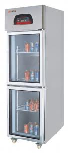 Quality stainless steel display refrigerator fridge cooler direct cooling wholesale