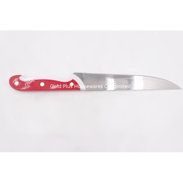 Amazon hot selling custom steak knives high hardness stainless steel knife with plastic handle