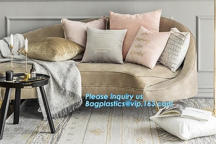 Promotional Solid Color Velvet Cushion Cover Super Soft Decorative Velvet Cushion Cover,Europe Luxurious design home dec