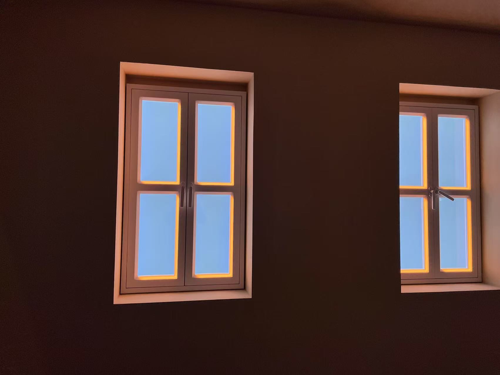 Smart Fake Window Light CRI 95 Wall Mountable L1332*W781*H66mm Controlled by App and Remote for Natural Ambience