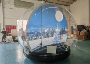 China Customized Clear Inflatable Snow Globes Giant Outdoor Blow Up Snow Globe on sale