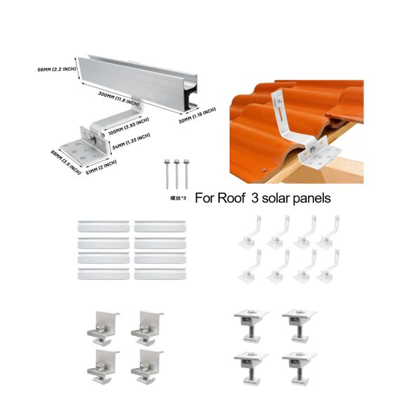 OEM Service Photovoltaic Shingle Roof Solar Hook with 60m/s Wind Load and Customized Size